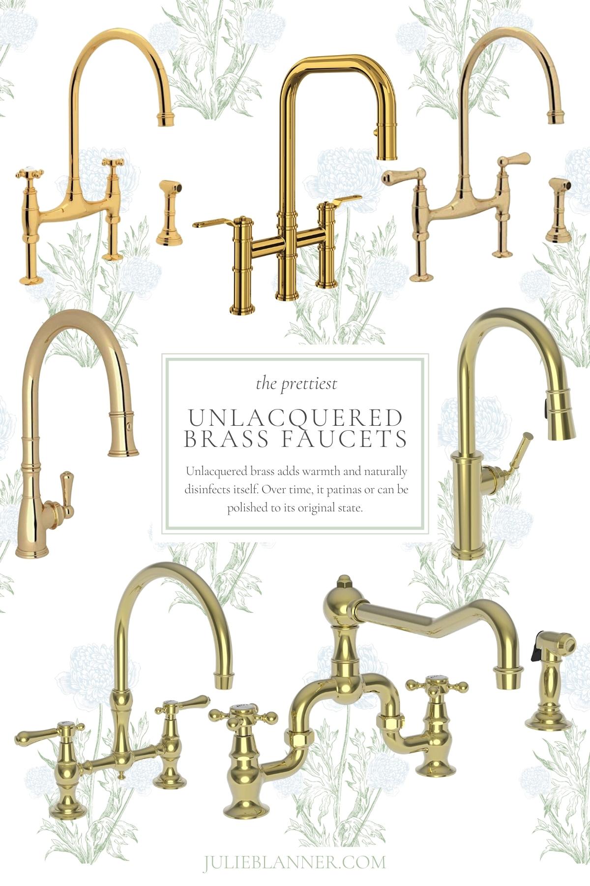 unlacquered brass faucets 15