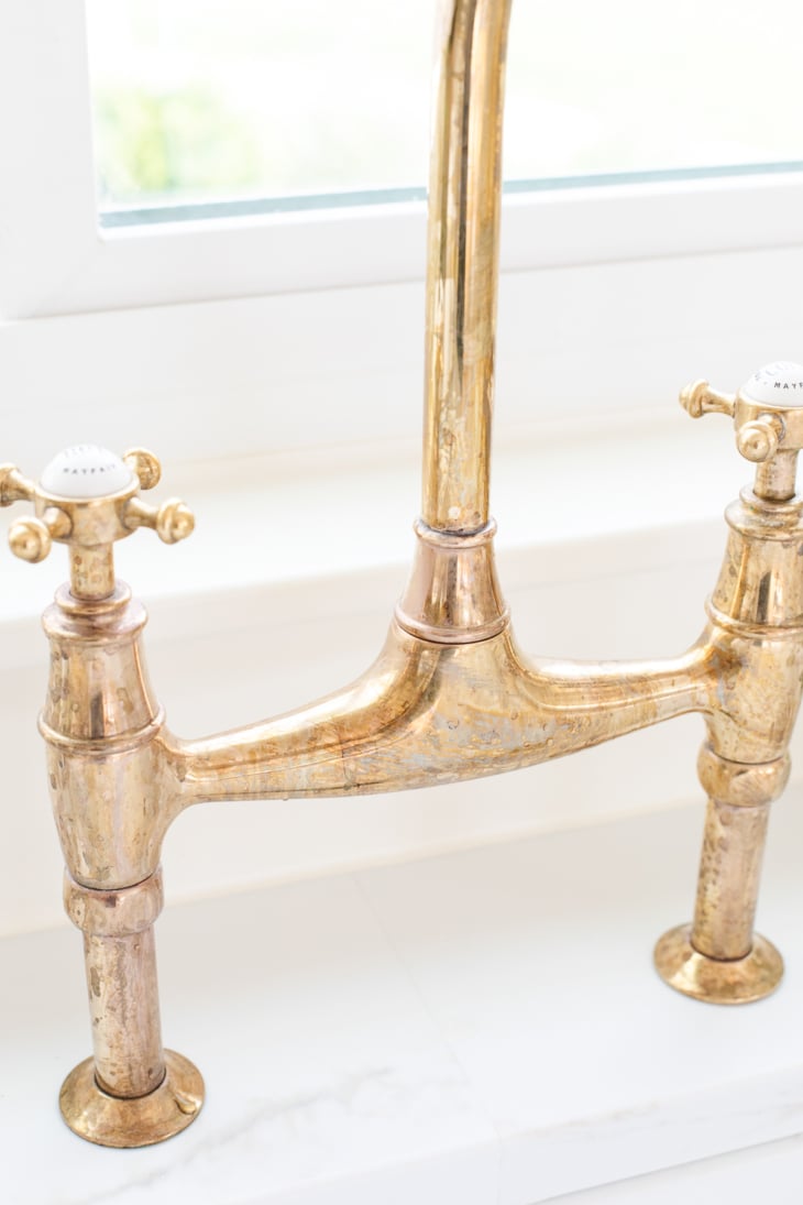 Unlacquered Brass Faucets | Julie Blanner