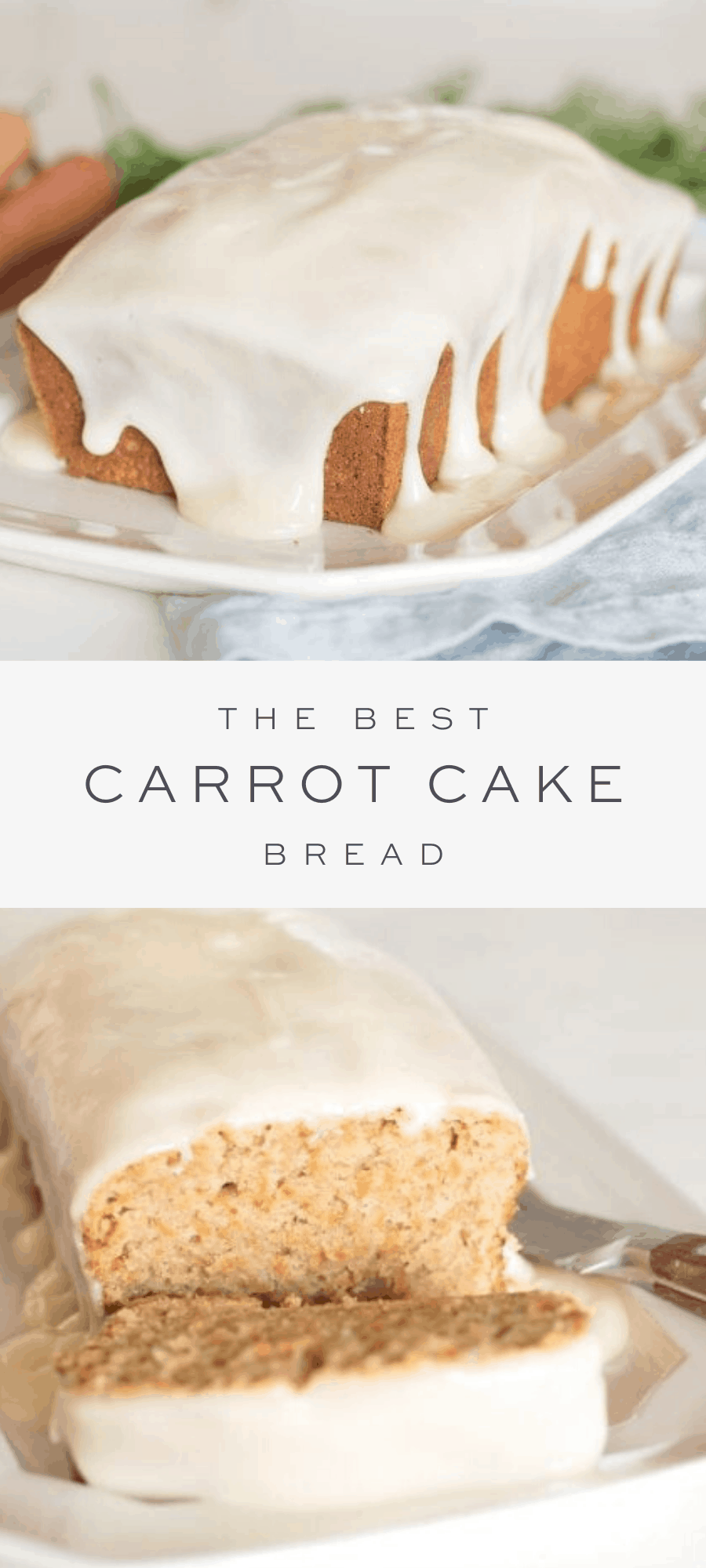 Carrot Cake Loaf with Cream Cheese Glaze | Julie Blanner