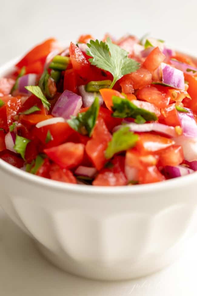 Fresh Pico de Gallo Recipe | Julie Blanner