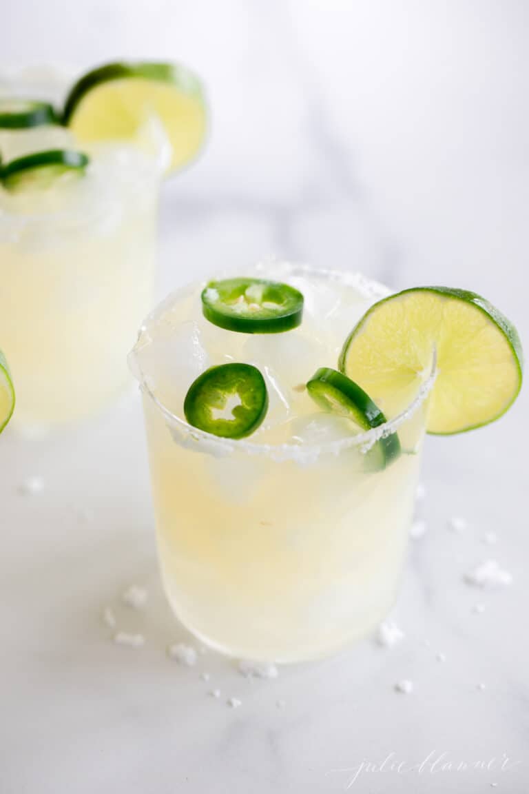 Simple and Spicy Jalapeño Margaritas Julie Blanner