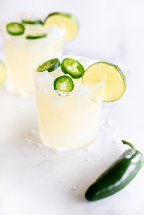 Try this mouth-watering spicy margarita recipe that combines the heat of jalapeno with the tangy freshness of lime for a truly sensational drink. The addition of jalapeno adds an extra