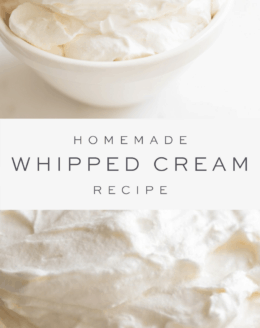 Homemade Whipped Cream Recipe (Just 2 Ingredients) | Julie Blanner