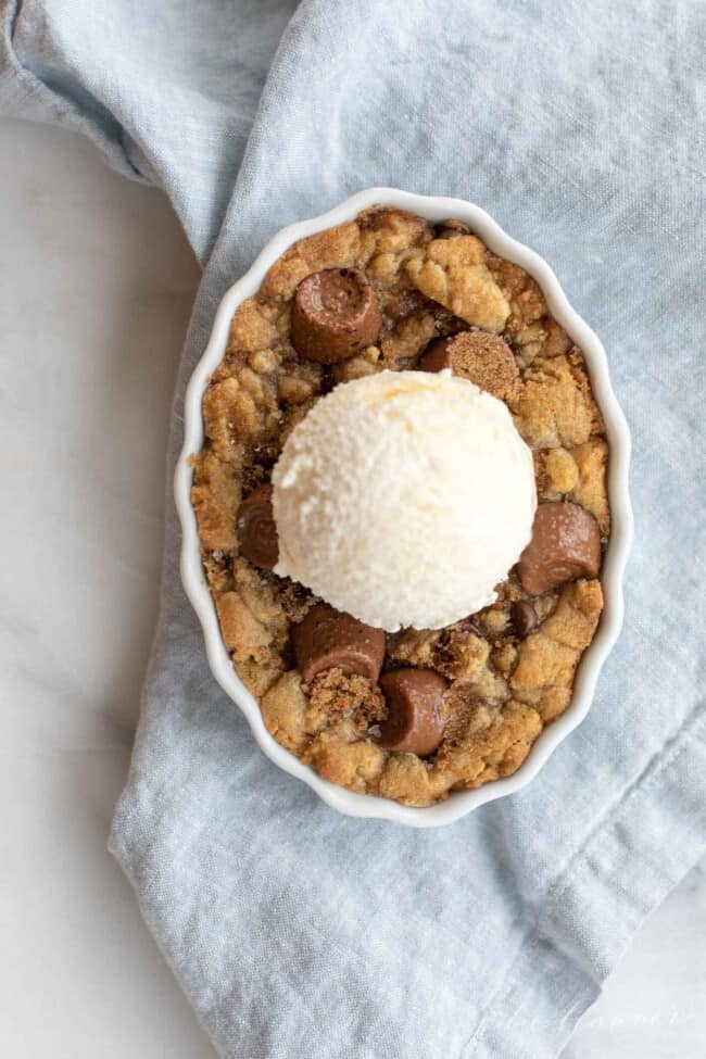 Salted Caramel Chocolate Chip Cobbler Julie Blanner