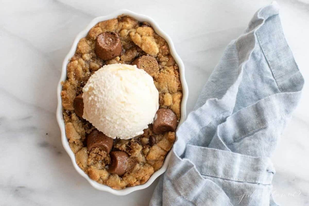 Salted Caramel Chocolate Chip Cobbler Julie Blanner