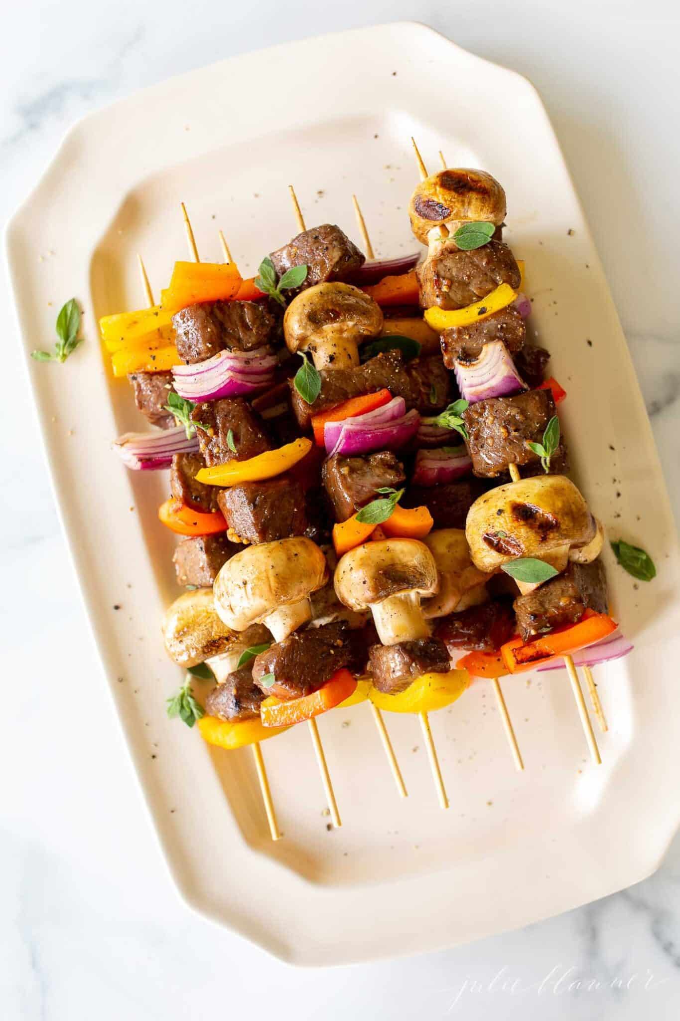 How to Make the Easiest Steak Kabobs on the Grill Julie Blanner