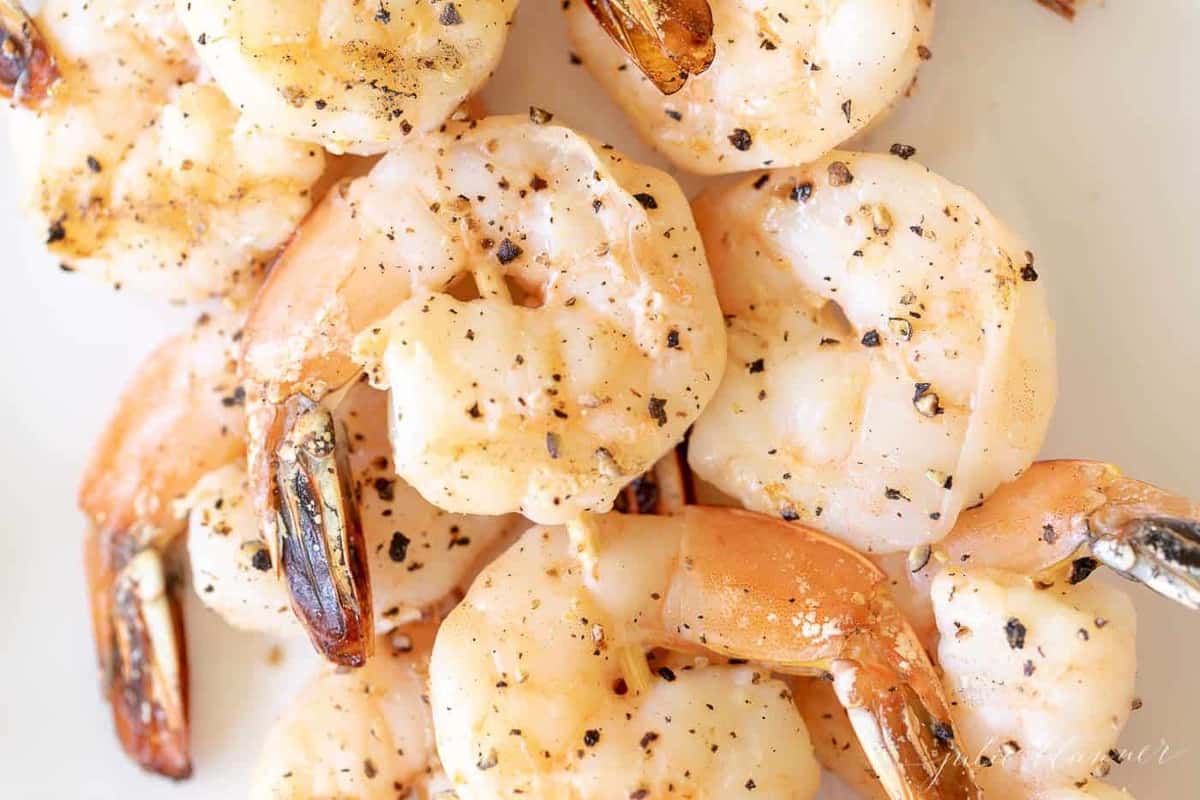 Easy Lemon Garlic Shrimp Kabobs For The Grill And Beyond Julie Blanner