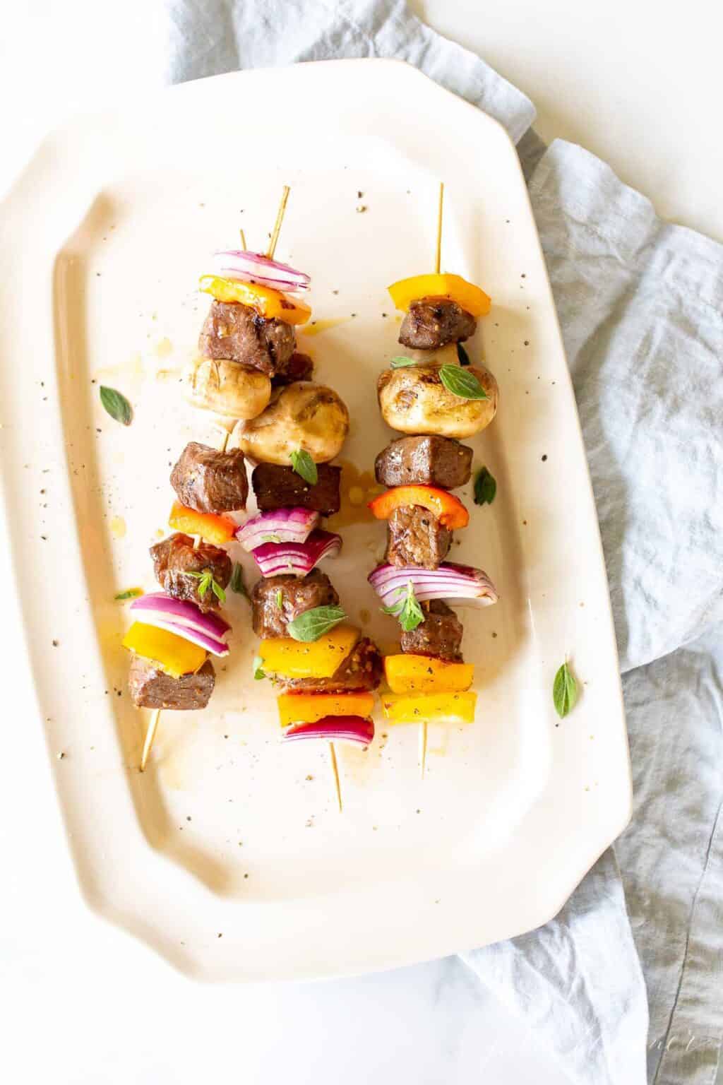 How to Make the Easiest Steak Kabobs on the Grill Julie Blanner