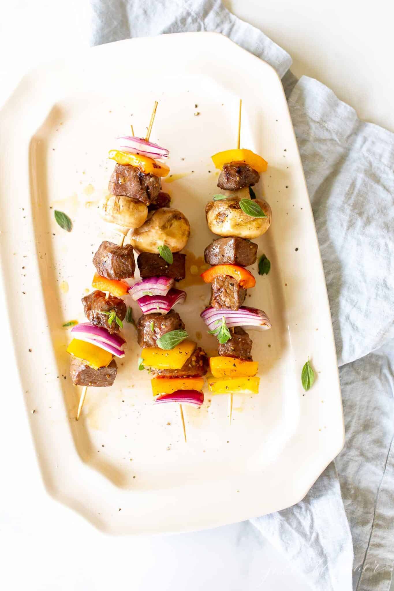How to Make the Easiest Steak Kabobs on the Grill Julie Blanner