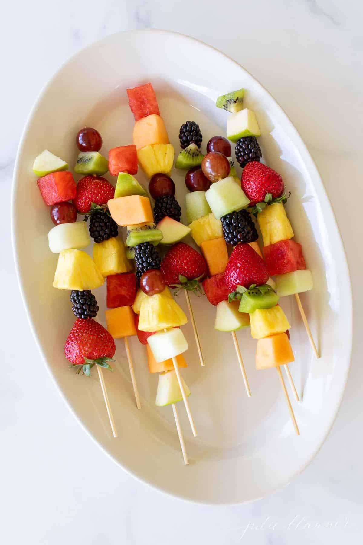 Fun and Festive Fresh Fruit Skewers | Julie Blanner