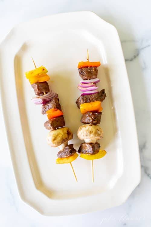 How to Make the Easiest Steak Kabobs on the Grill Julie Blanner