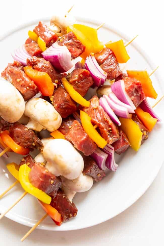 How to Make the Easiest Steak Kabobs on the Grill Julie Blanner