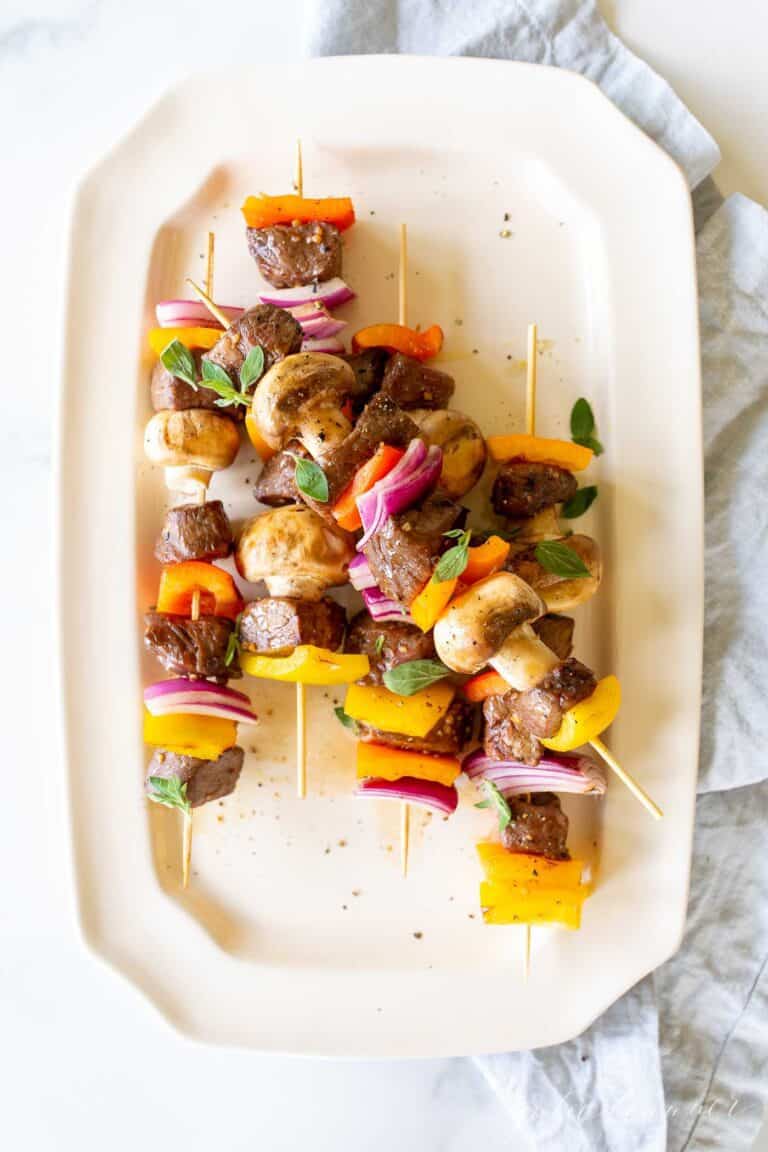 How to Make the Easiest Steak Kabobs on the Grill Julie Blanner