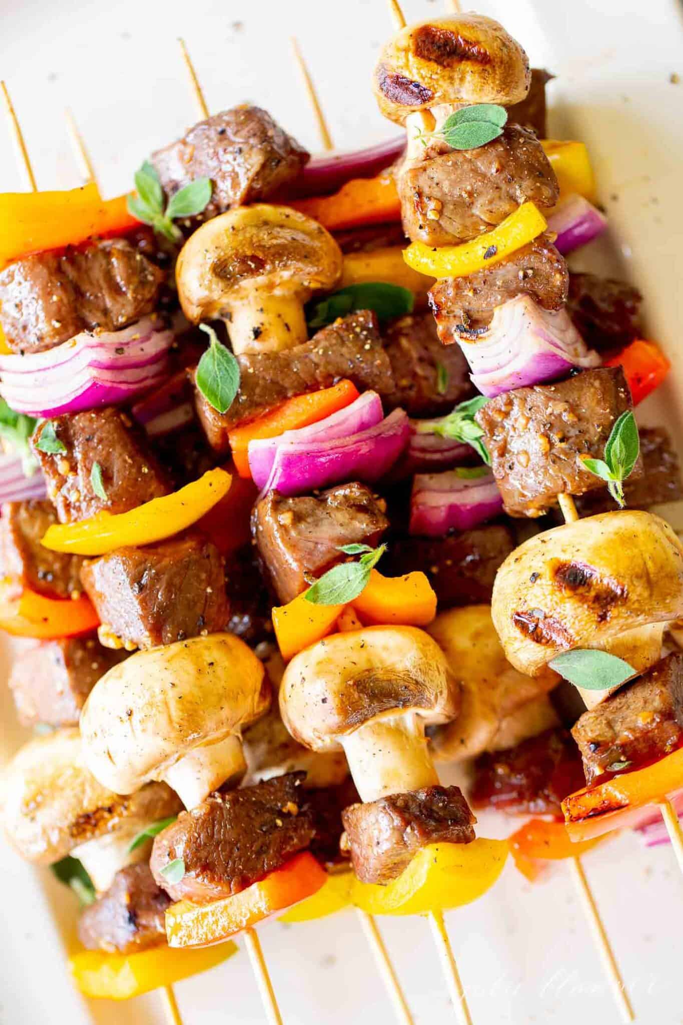 How to Make the Easiest Steak Kabobs on the Grill Julie Blanner