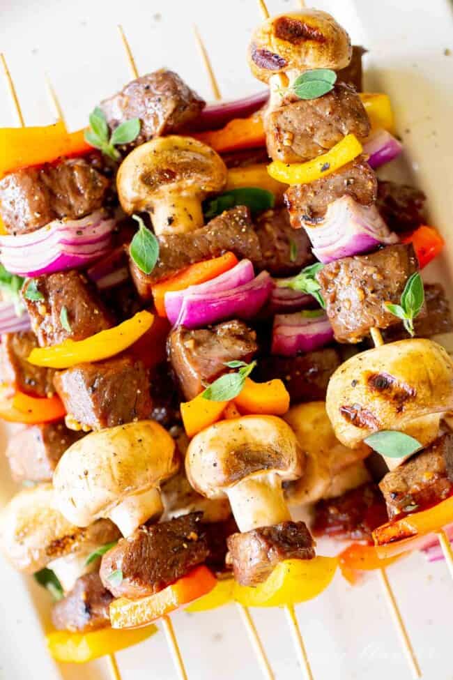 How to Make the Easiest Steak Kabobs on the Grill Julie Blanner