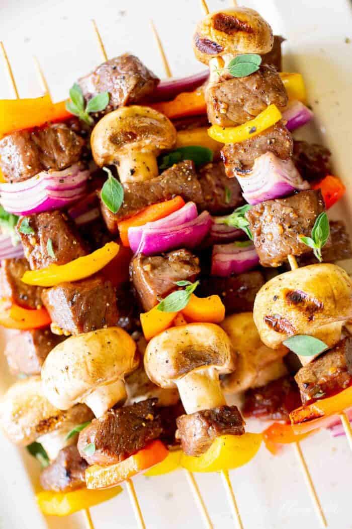 How to Make the Easiest Steak Kabobs on the Grill Julie Blanner