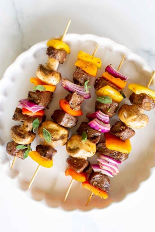 How To Make The Easiest Steak Kabobs On The Grill Julie Blanner   Steak Kabob Recipe 3 500x750 