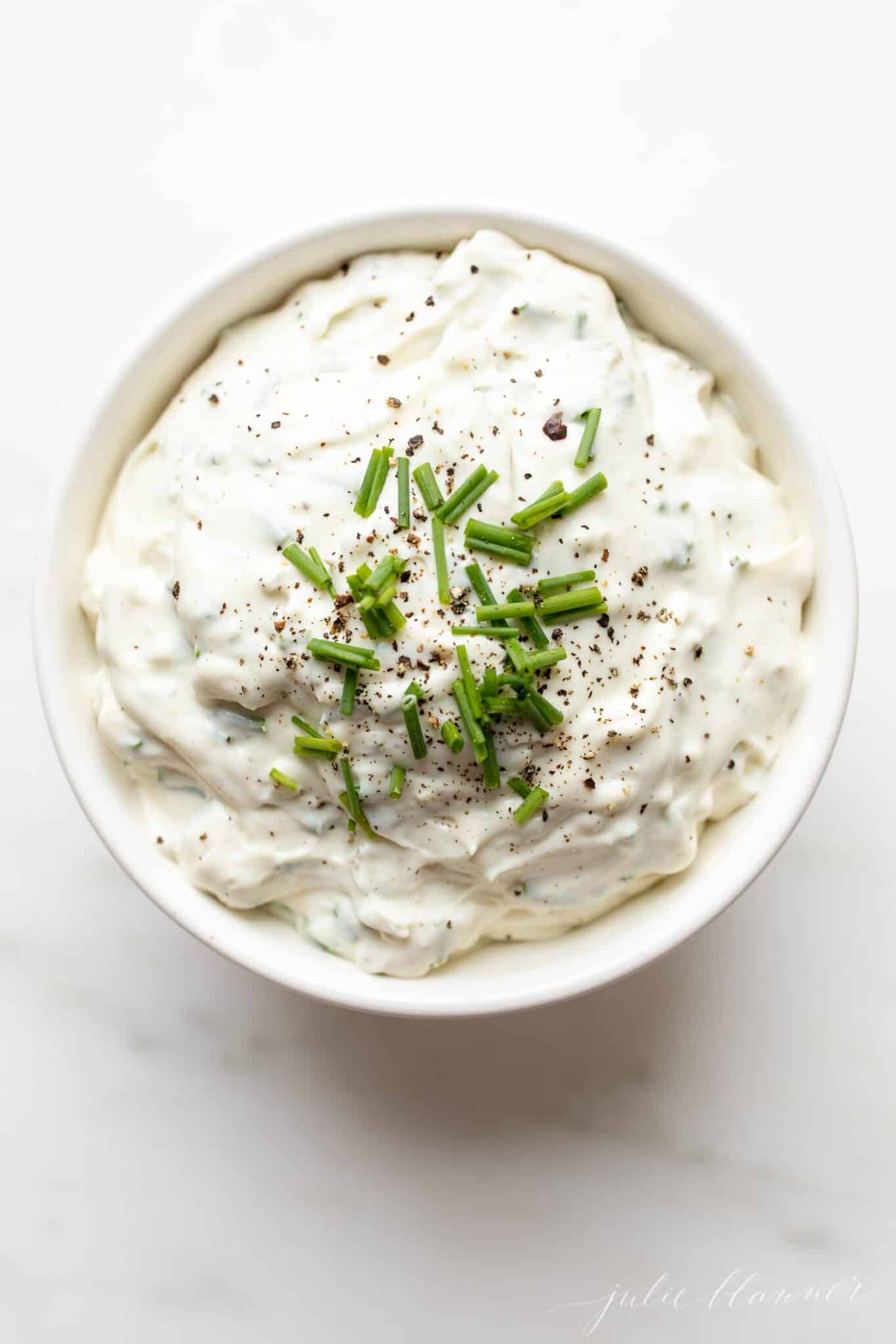 Blue Cheese Dip {Easy Appetizer Recipe} Julie Blanner