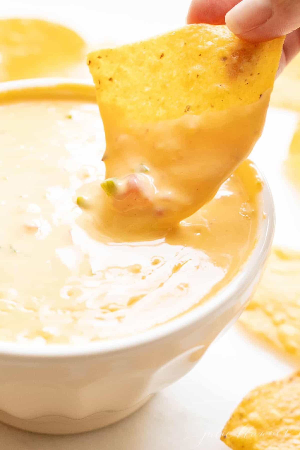 Classic Velveeta Cheese Dip Julie Blanner