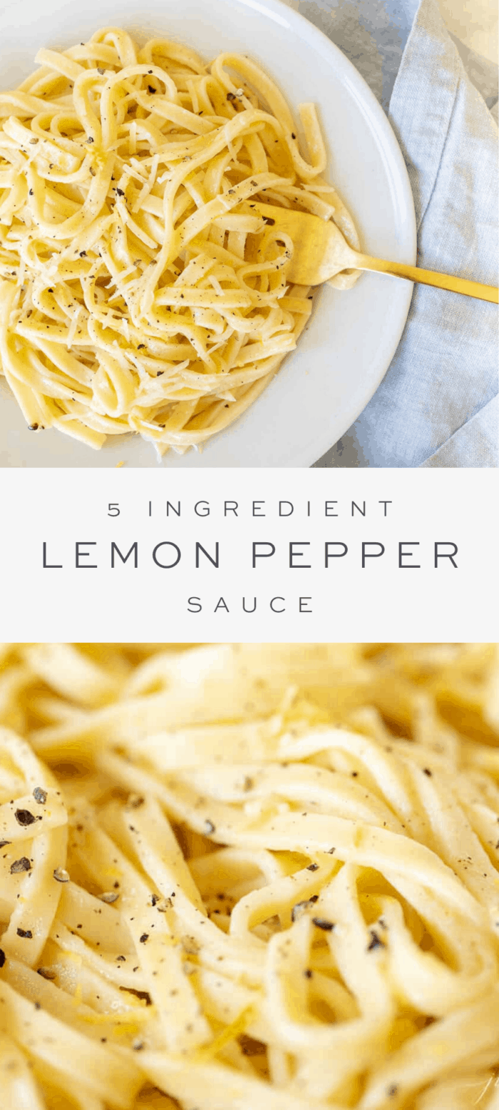 Fast and Easy Lemon Pepper Sauce for Pasta and Wings | Julie Blanner