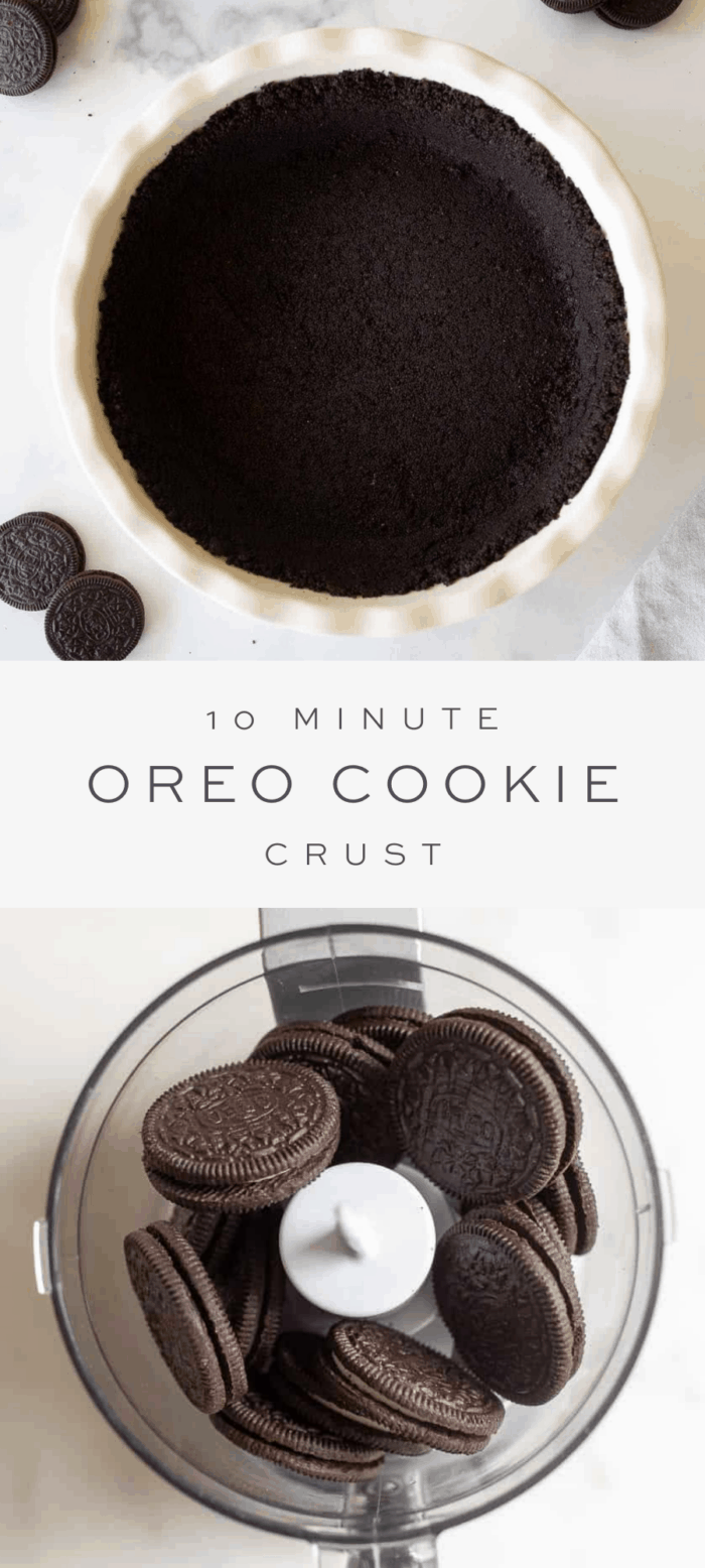 Fast and Easy Oreo Cookie Pie Crust Recipe Julie Blanner