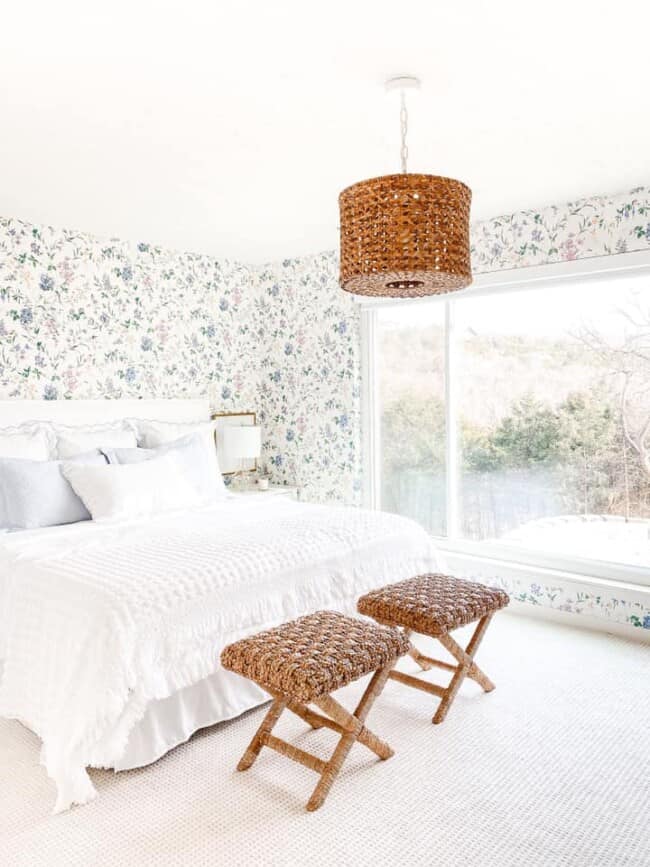 How to Decorate a Room with Dated Wallpaper (No Removal Necessary!)