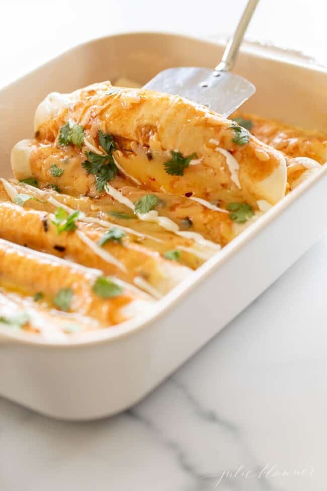 Three Ingredient Cheese Enchiladas Julie Blanner