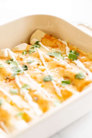 Three Ingredient Cheese Enchiladas | Julie Blanner