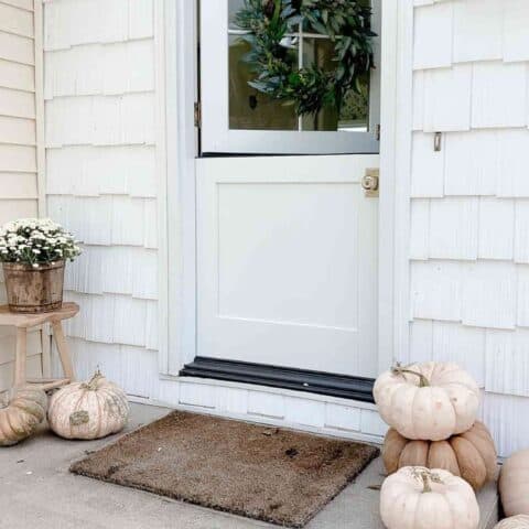 Minimalist Fall Porch Decorating Ideas | Julie Blanner