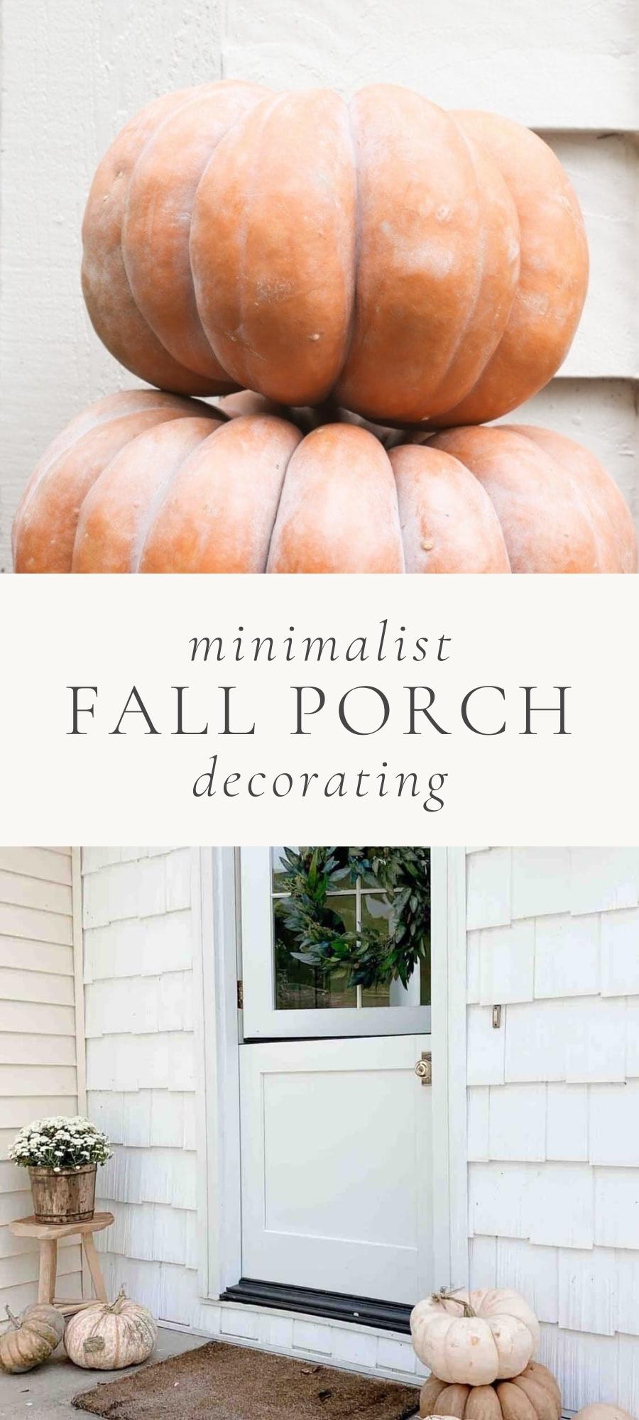 pumpkins and white dutch door with fall decor