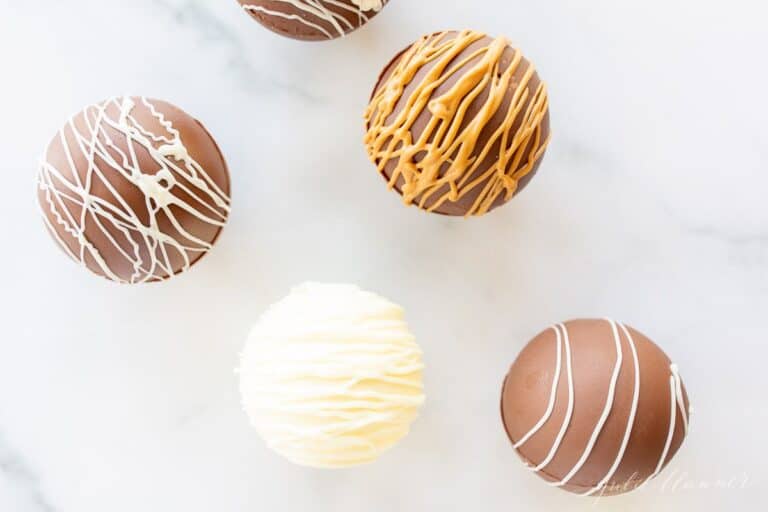 Peanut Butter Hot Chocolate Bombs | Julie Blanner