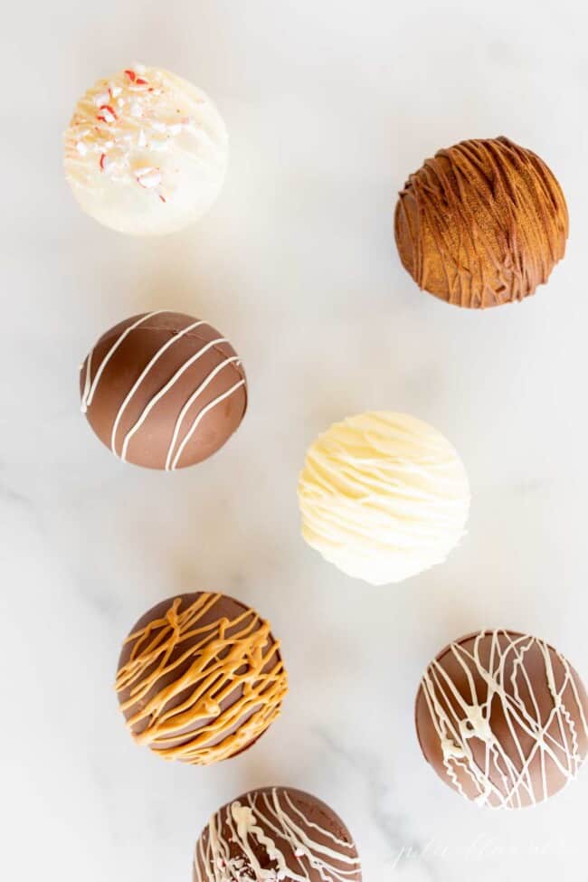 Peanut Butter Hot Chocolate Bombs | Julie Blanner