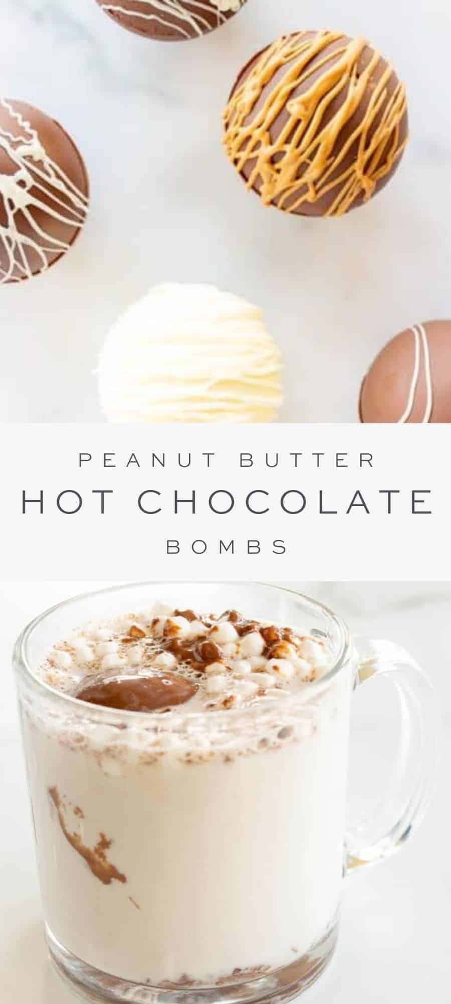 Peanut Butter Hot Chocolate Bombs | Julie Blanner