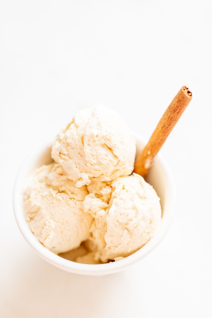5 Minute Creamy Eggnog Ice Cream Julie Blanner