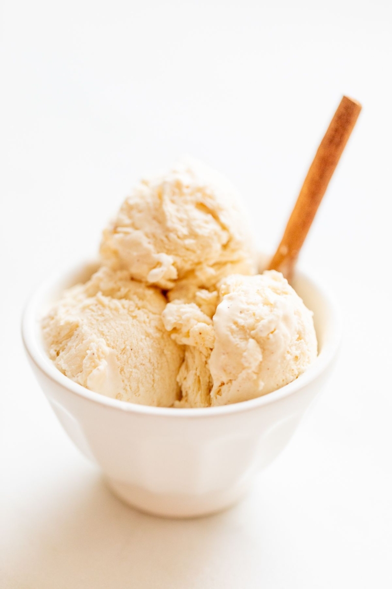 5 Minute Creamy Eggnog Ice Cream Julie Blanner