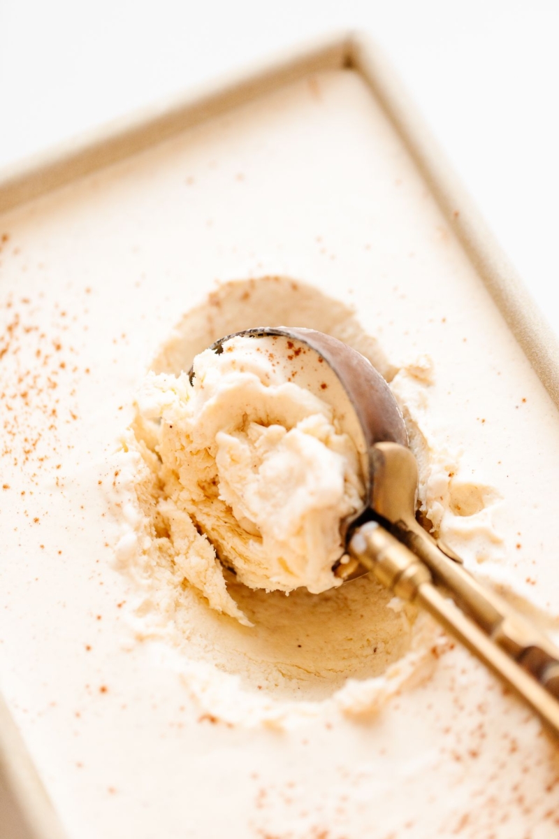 5 Minute Creamy Eggnog Ice Cream Julie Blanner