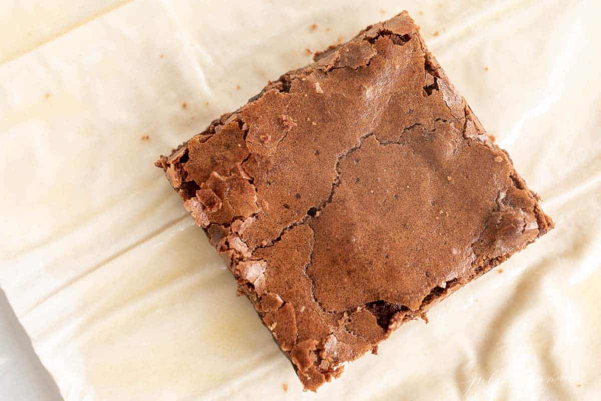 brownie on phyllo dough