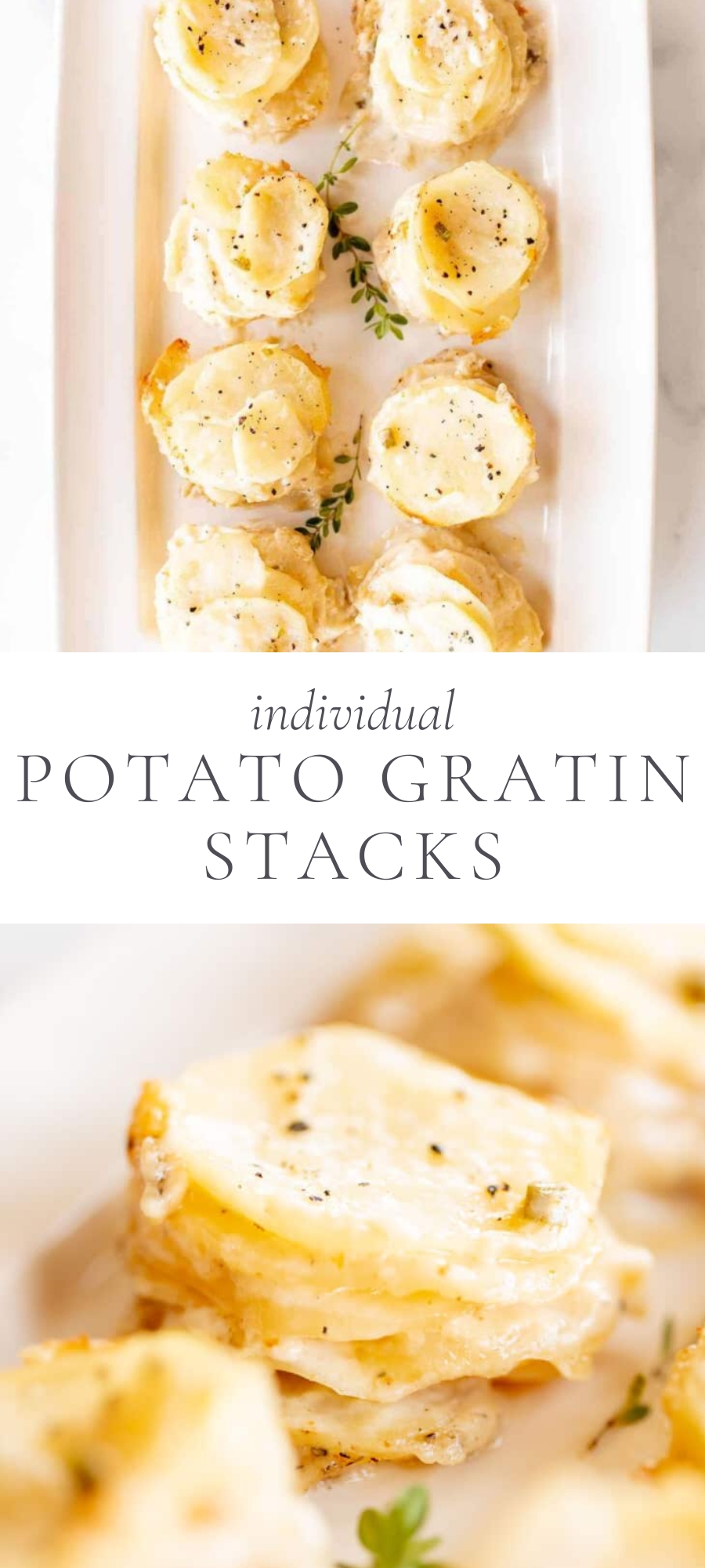 Potato Gratin Stacks Recipe Julie Blanner