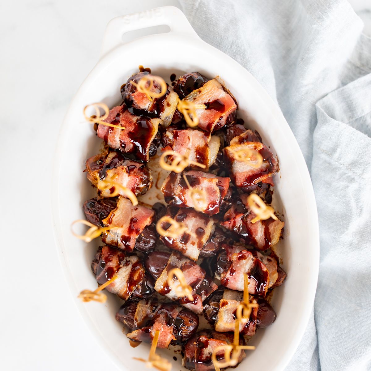 Bacon-Wrapped Dates in the Microwave