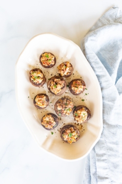 The BEST Stuffed Mushrooms | Julie Blanner