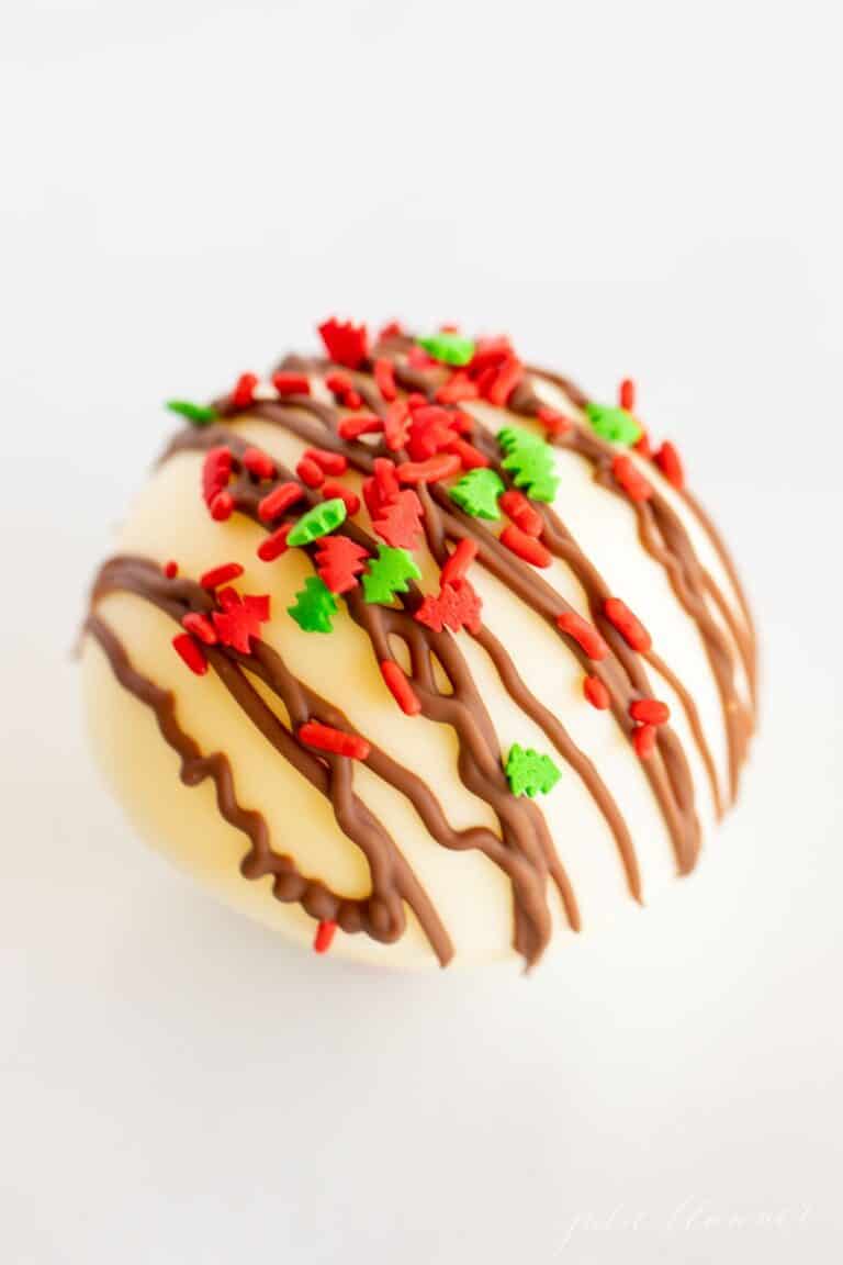 White Hot Chocolate Bombs | Julie Blanner