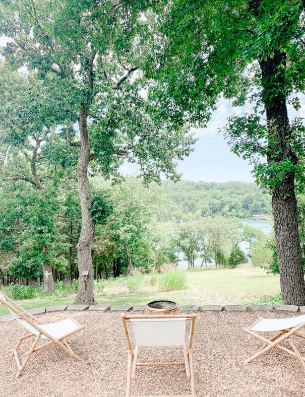 chairs around solo fire pit