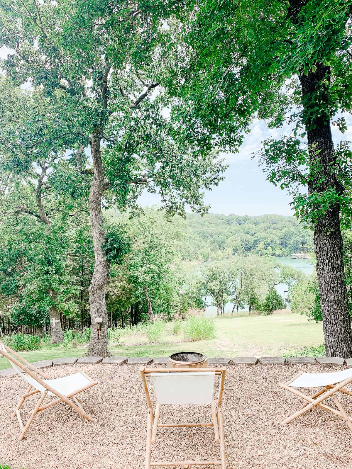 chairs around solo fire pit