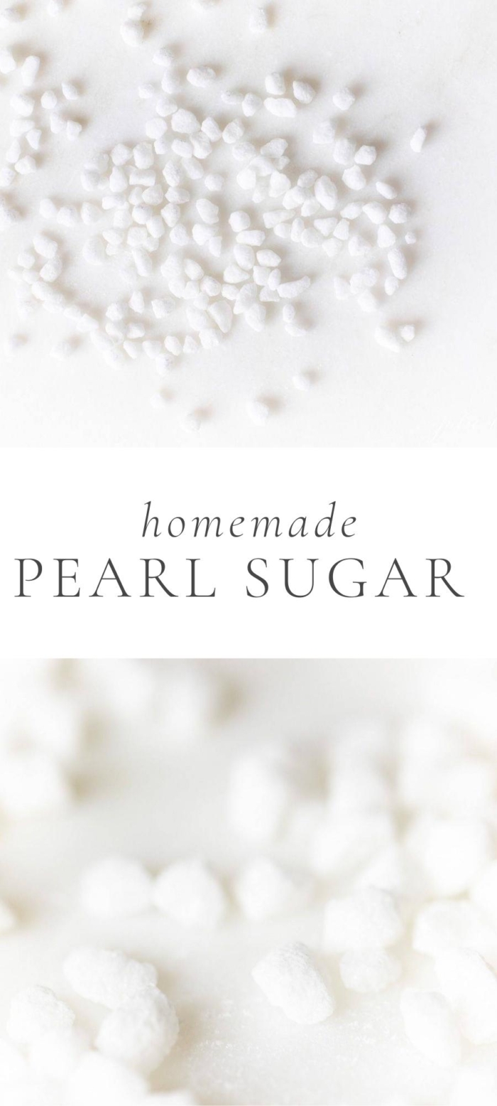 sugar pearl on table