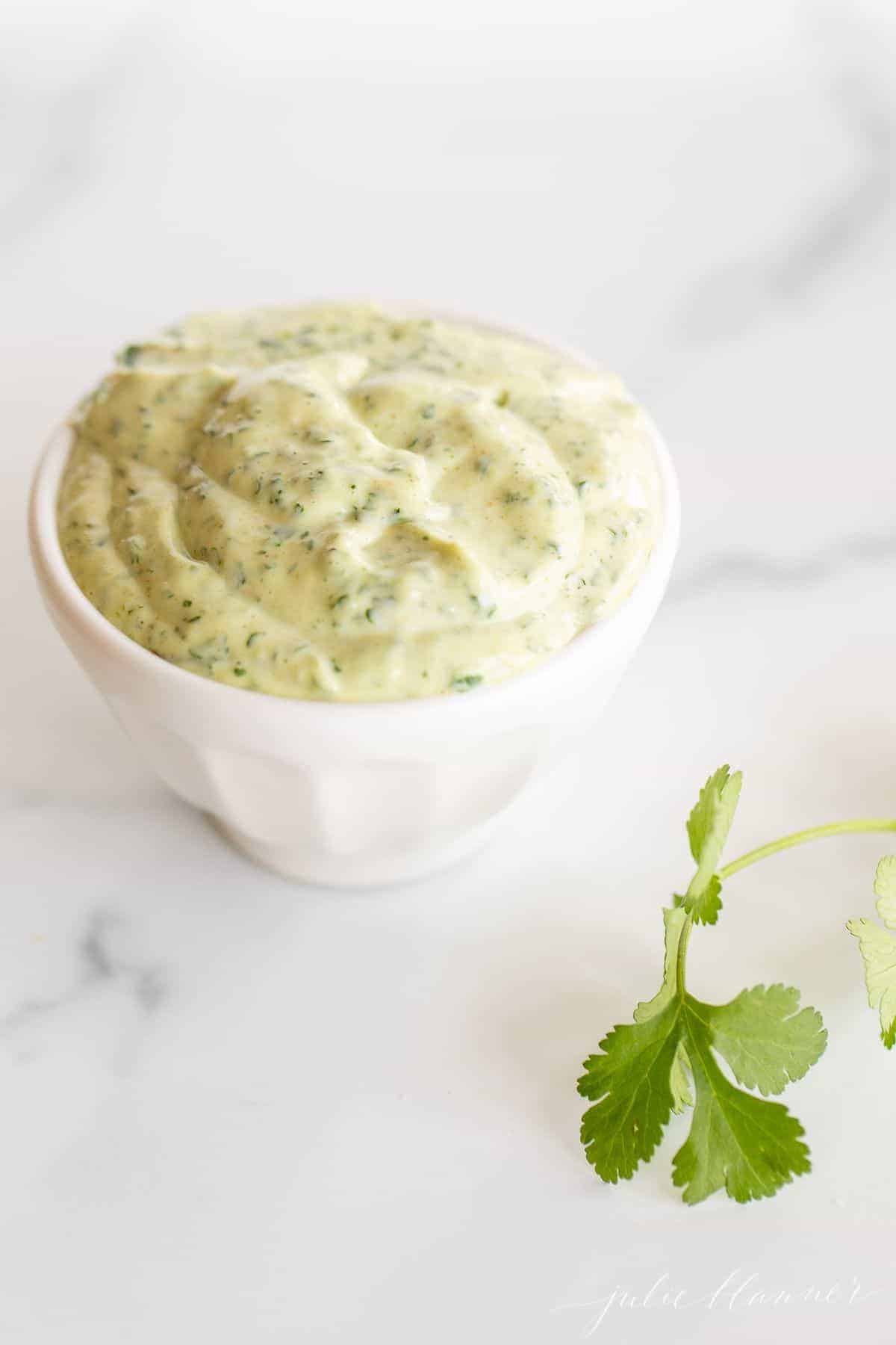 Easy Cilantro Aioli Recipe with Video Julie Blanner