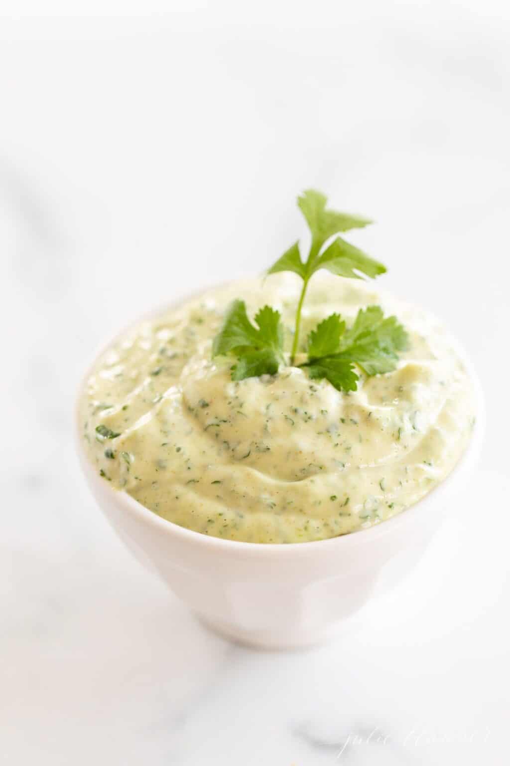 Easy Cilantro Aioli Recipe with Video Julie Blanner