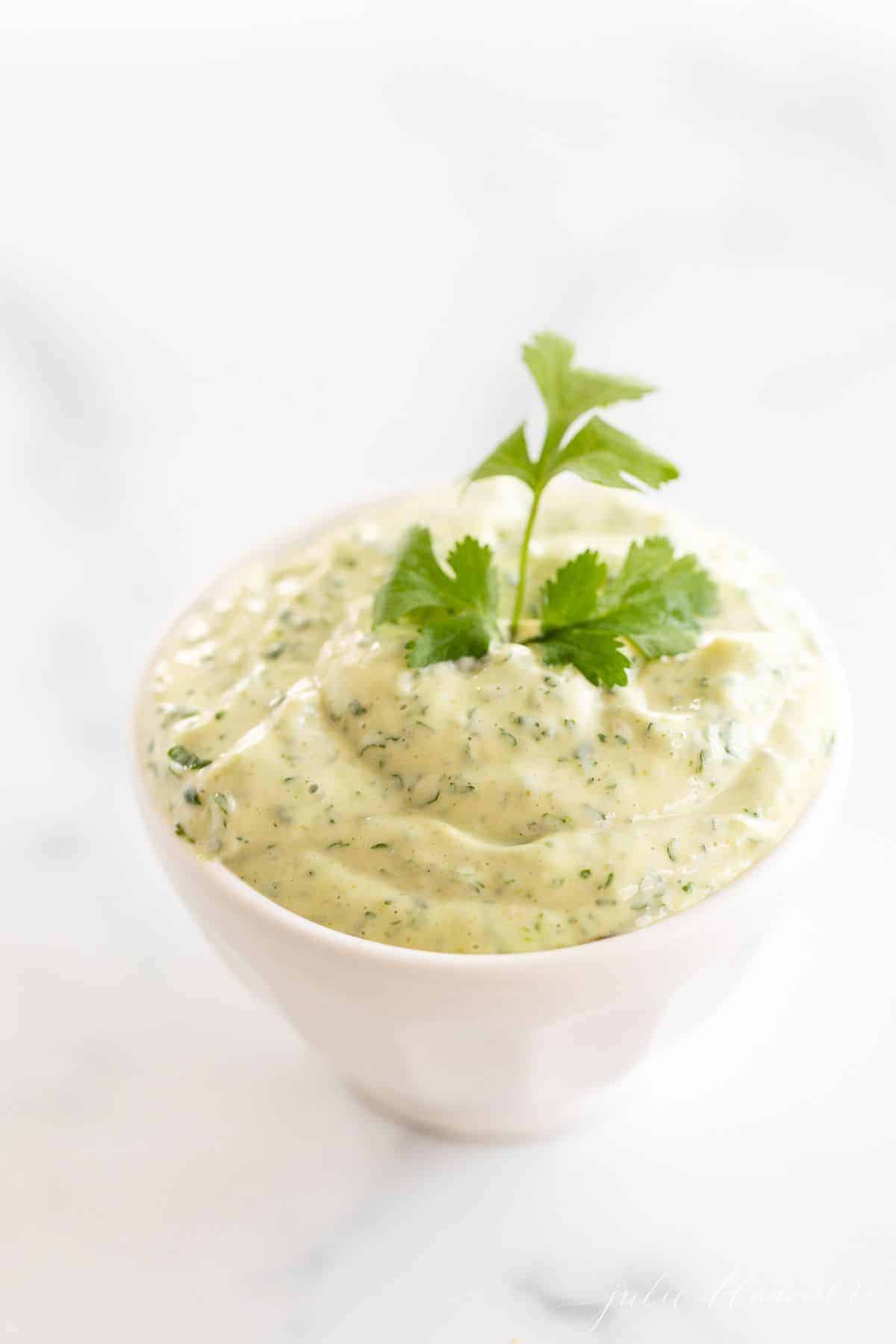 Easy Cilantro Aioli Recipe with Video Julie Blanner