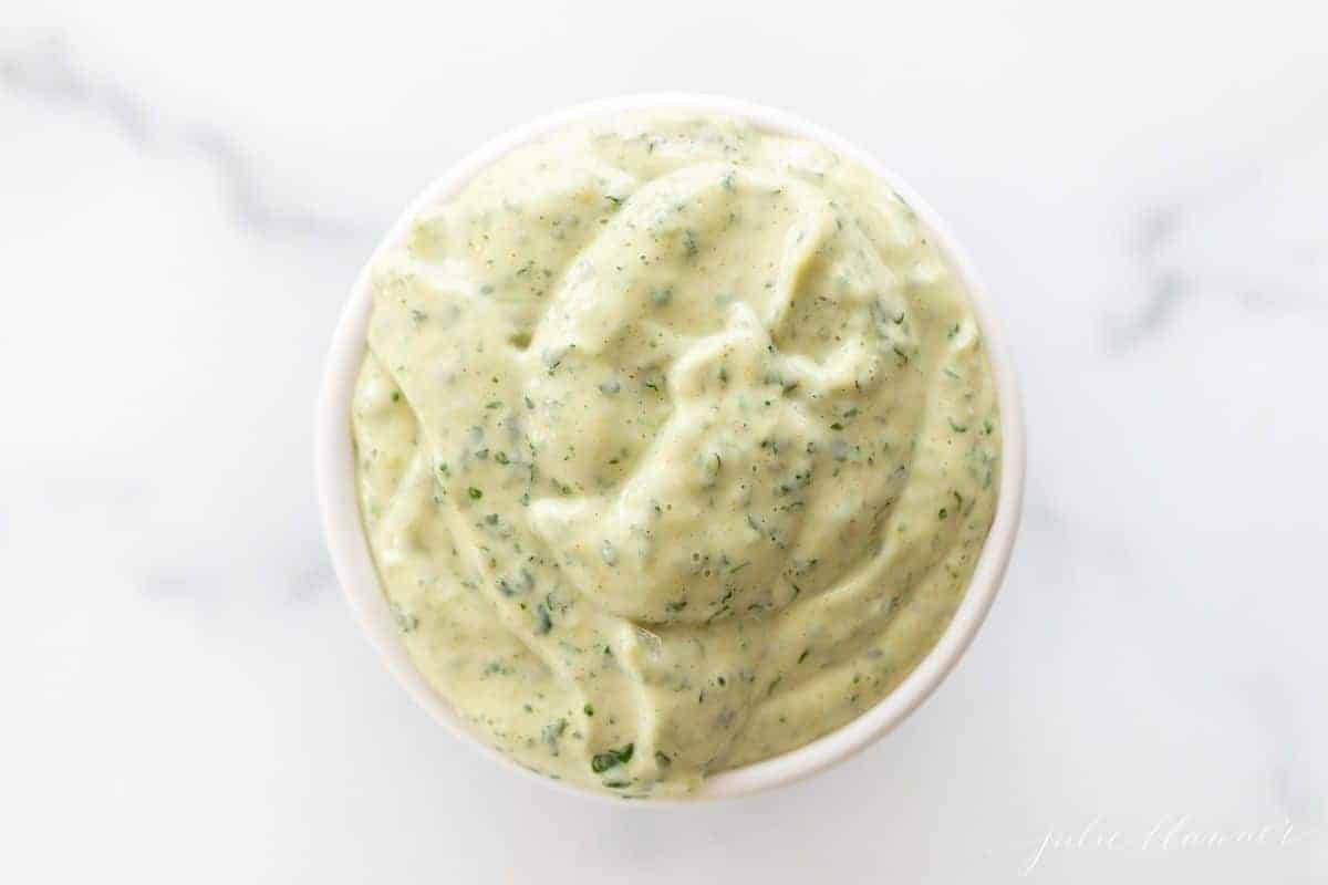 Easy Cilantro Aioli Recipe with Video Julie Blanner