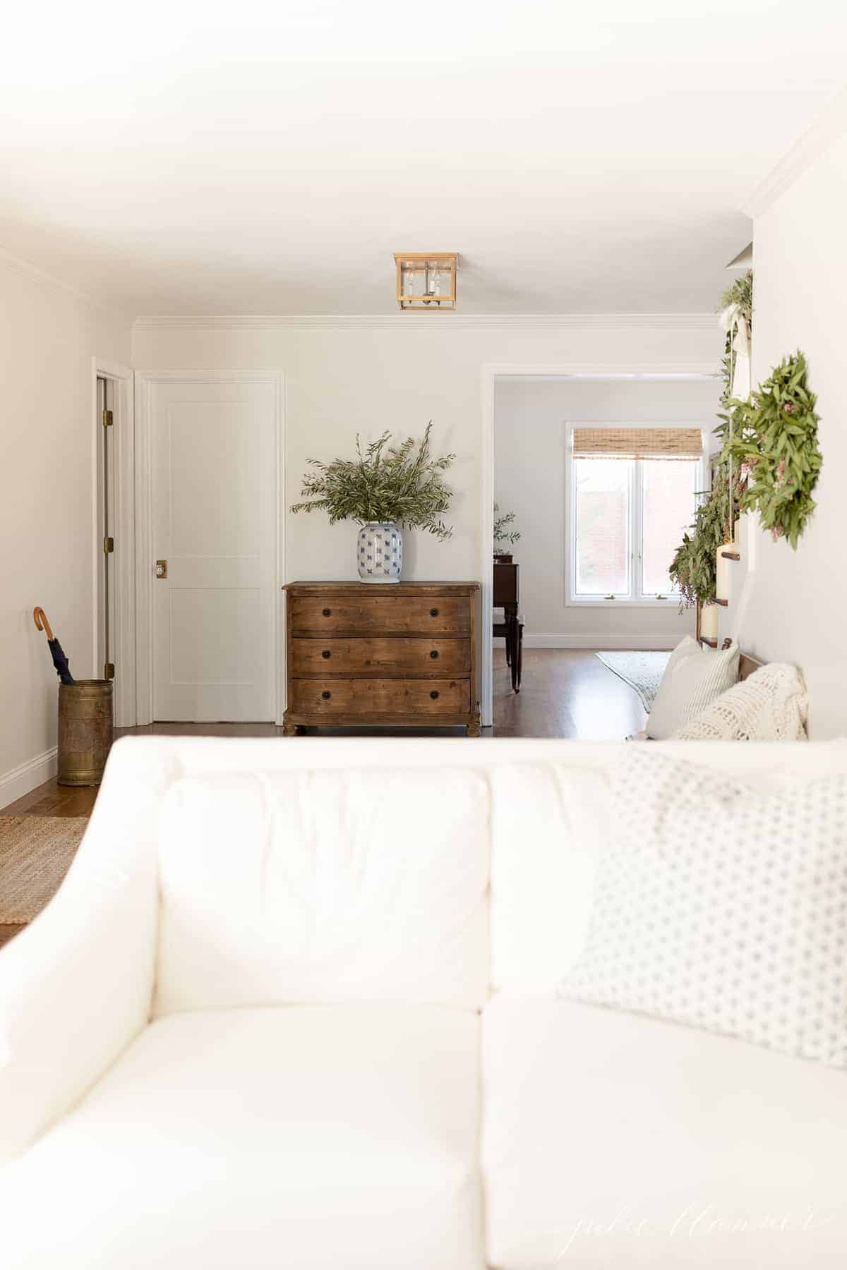 White (+ Neutral) Couch in a Room Inspiration - The Inspired Room