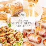 collage of the best super bowl recipes